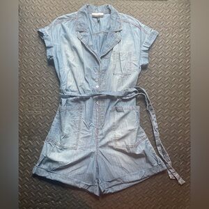 Eloquii Blue Denim Romper